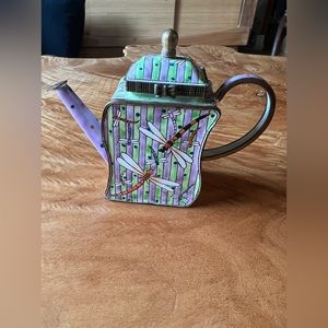Kelvin Chen mini dragonfly copper enameled teapot